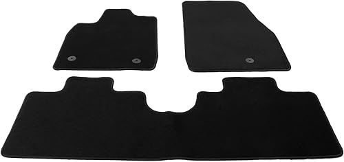 Miniatura 3 de IKON MOTORSPORTS, Alfombrillas compatibles con Ford Mustang Mach-E 2021-2023, forro de nailon negro para automóvil, 3 piezas, protector de 2022