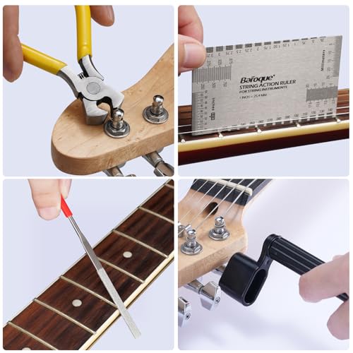 Kit d'outils d'entretien de guitare LEKATO complet avec 72 pièces de haute précision - 3