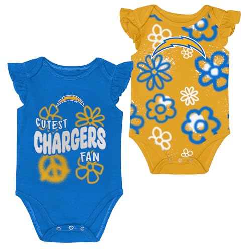 Image of Outerstuff Girls Newborn & Infant NFL The Sunshine Two-Piece Bodysuit Set