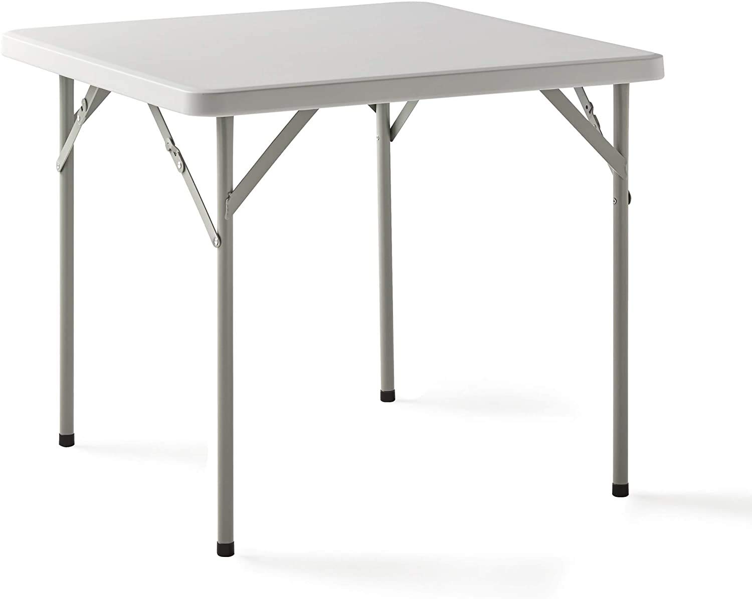 KG KitGarden - Mesa Plegable Multifuncional, 84x84x74cm, Blanco, Folding C84 + 2 Packs de 2 Sillas Plegables Multifuncional, Blanco, Every