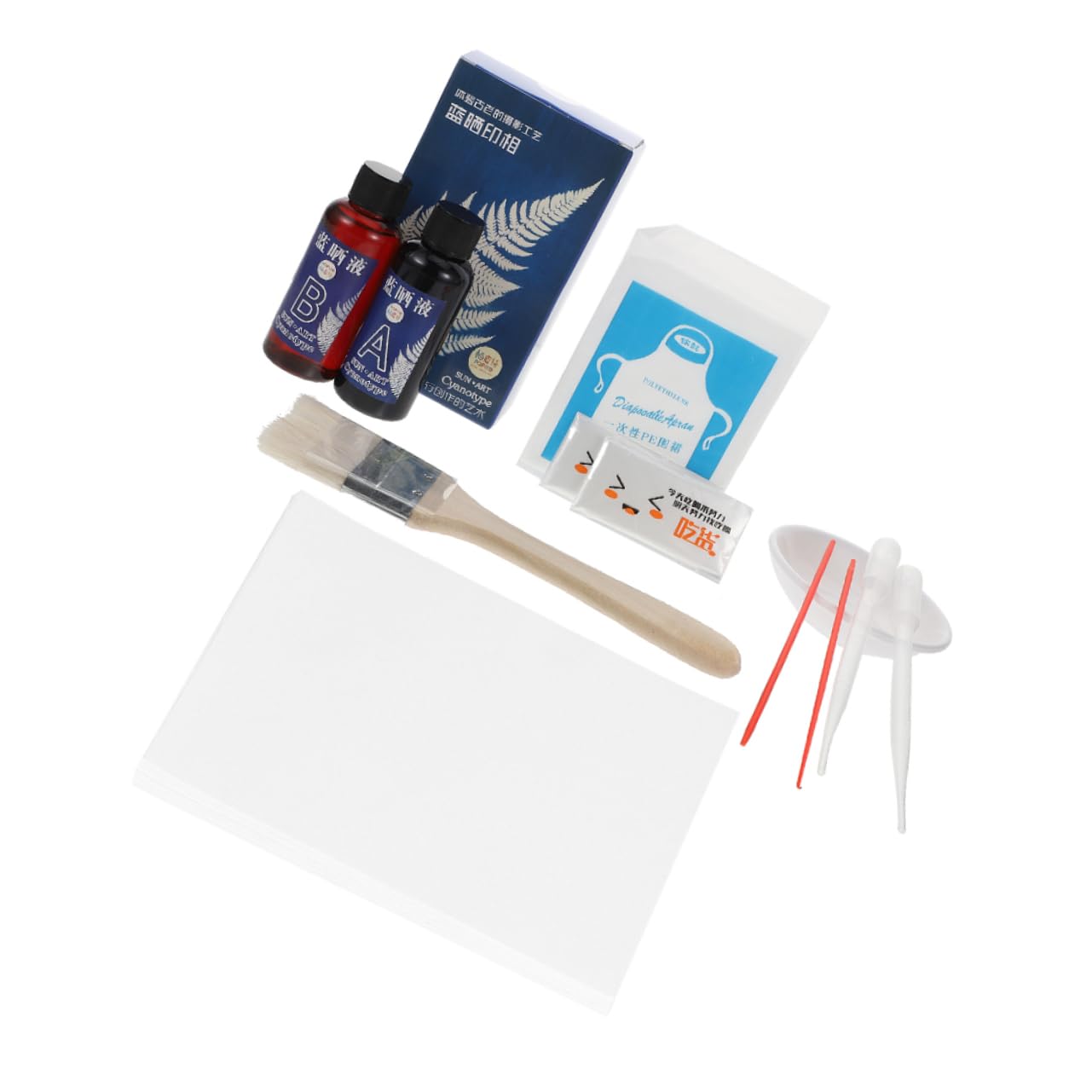 VILLCASE Printing Materials Kit Liquid Dye Fabric Basic Tools for DIY Photography Projects