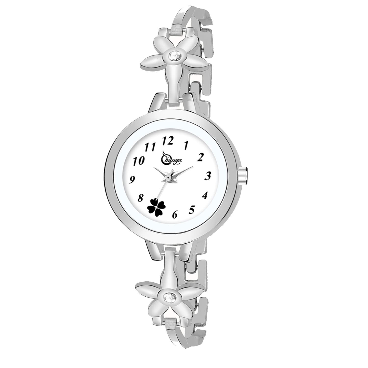 Shunya 1020 Arrival Silver Bracelet White Dail Analog Watch Analog Watch - for Girls (B08CKVWF7F) Amazon Price History, Amazon Price Tracker