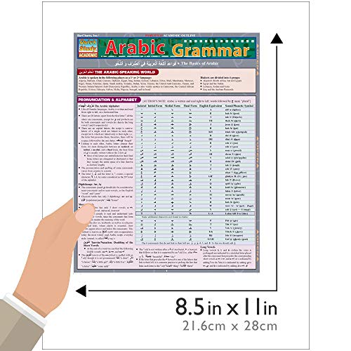 Quickstudy 9781423202752 Arabic Grammar Quickstudy Laminated Reference Guide thumb #3
