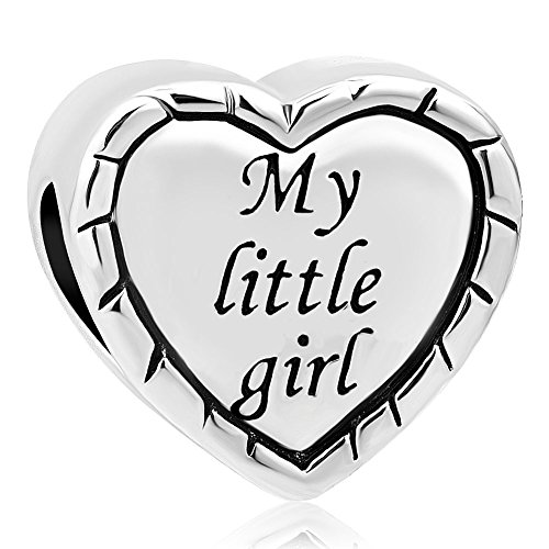 Image of Q&Locket My Little Yesterday My friend Today My Daughter Forever Charm Heart Love Bead For Bracelets (My Little Yesterday)