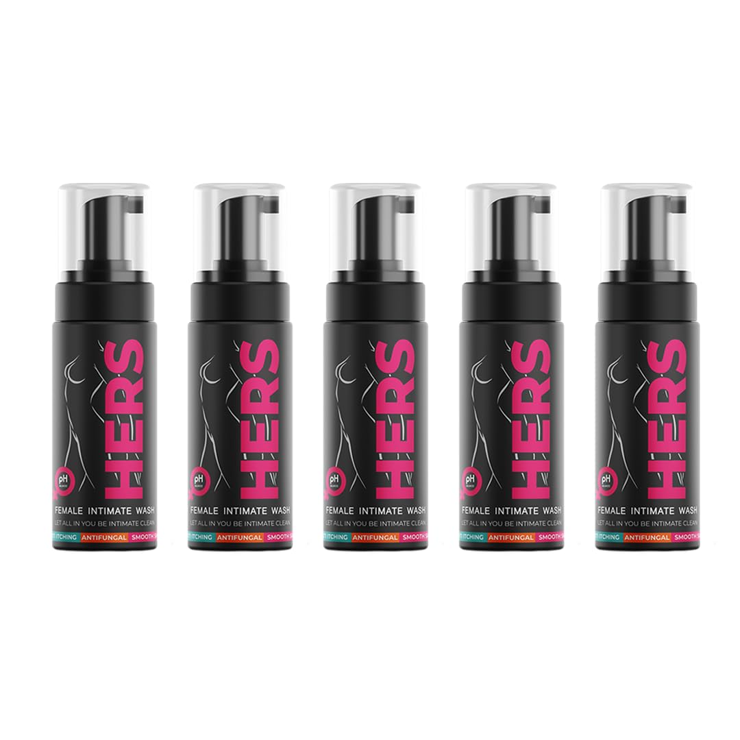 HERS Female’s Intimate Wash - 100ml(Pack Of 5) / Ph Balanced Intimate / Total Hygienic / Skin Care / Hygienic Wash For Women, Vaginal Wash, Prevents Itching, Irritation & Dryness, Suitable For All Skin Type (B0CR7B986W) Amazon Price History, Amazon Price Tracker