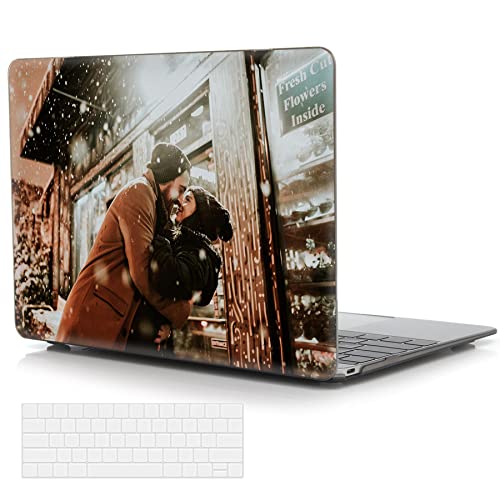 Personalizzato compatibile con MacBook Pro 13 pollici Custodia protettiva in plastica rigida Cover Skin (Crystal Gray Layuot 1 Immagini)