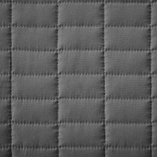 Image of Comfort Spaces Daybed Cover- Luxe Double Sided -Quilting, All Season Cozy Bedding with Bedskirt, Matching Shams, 75'x39' Charcoal Grey 5 Piece