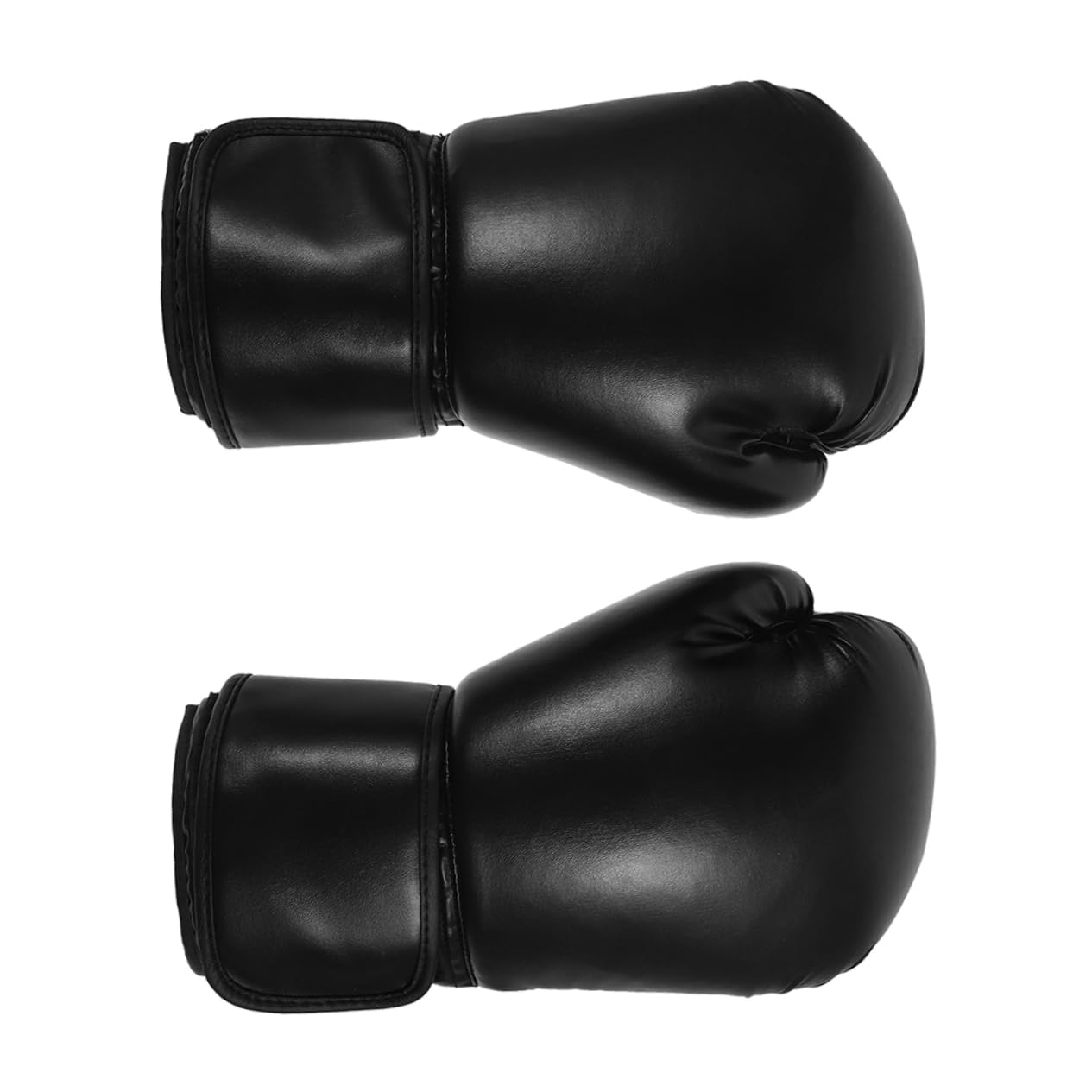 Toyvian Guanti da Boxe da Allenamento Professionali in Pu Nero, Antiscivolo e Confortevoli, per Workout Fitness e Muay Thai,