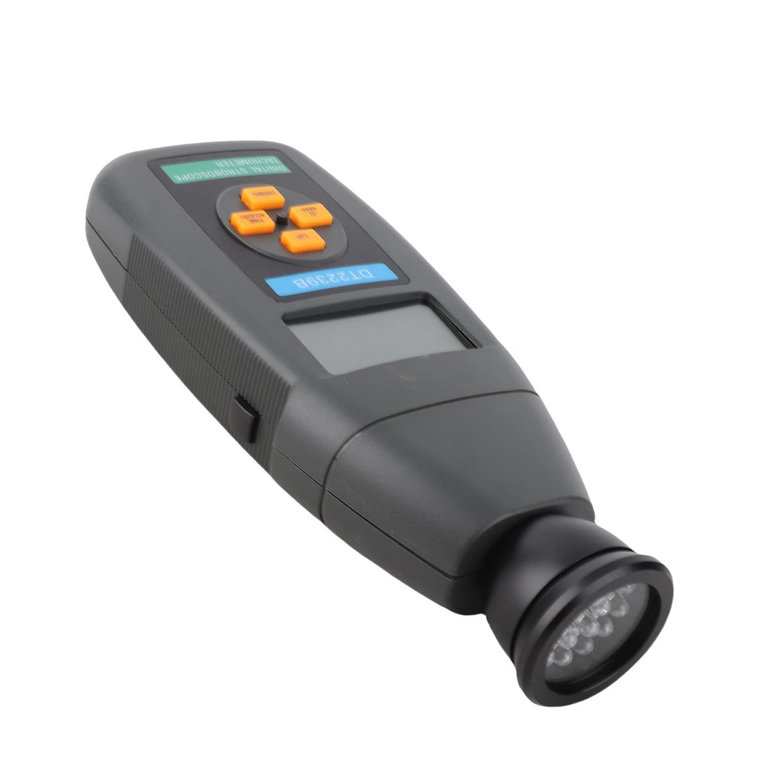 Tacómetro LED Portátil con Estroboscopio Digital para Medición de Velocidad sin Contacto en Aplicaciones Industriales, ABS Portátil DT2239B
