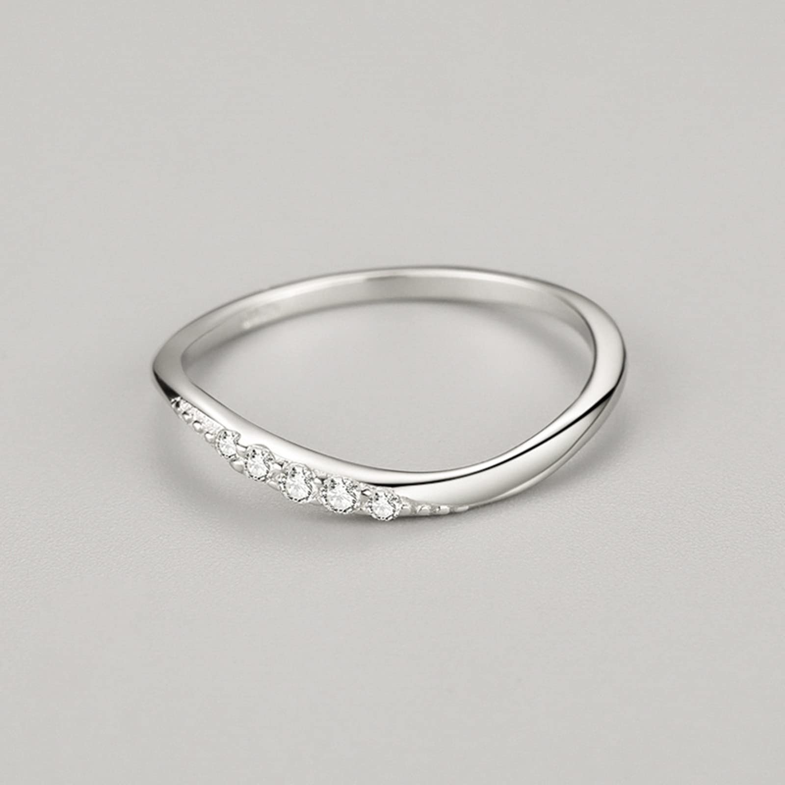 Złote pierścionki 750 dla kobiet, diament, geometryczny pierścionek 750, prawdziwe dla Ciebie, Pt950 i 9K/14K/18K białe złoto, rozmiar 47 (15,0)-65 (20,7)