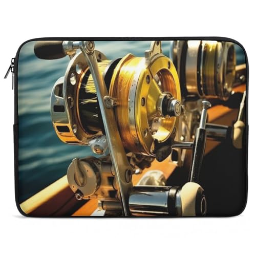 Funda para portátil 12 pulgadas estilo pesca impermeable miniatura 1
