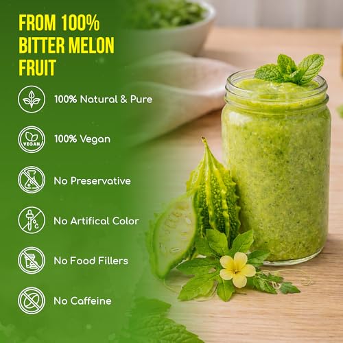 Image of FreshDrinkUS, Premium 8oz Bitter Melon Powder, 100% Natural & Pure, Herbal Tea, Daily Infusion Botanical, No Sugar, No Caffeine, No Gluten, Vegan. Rich in Antioxidants