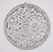DharmaObjects Handcrafted Wooden Celestial Sun Moon Wall DÃ©cor Hanging Art (White Washed)