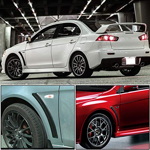 Runmade Evo 10 X Style Pp Mesh Front Fender Side Vent Cover Compatible With Mitsubishi 08-15 Lancer (Pack Of 2) #TOP6