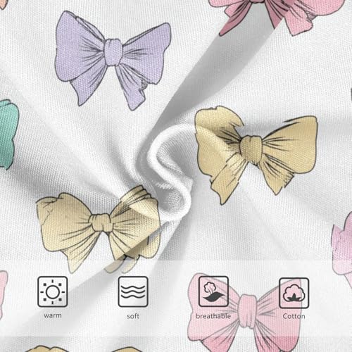 Wusikd Cute Bows (2) Girls' Underwear Cotton Girls Briefs Soft Toddler Underwear 2T3