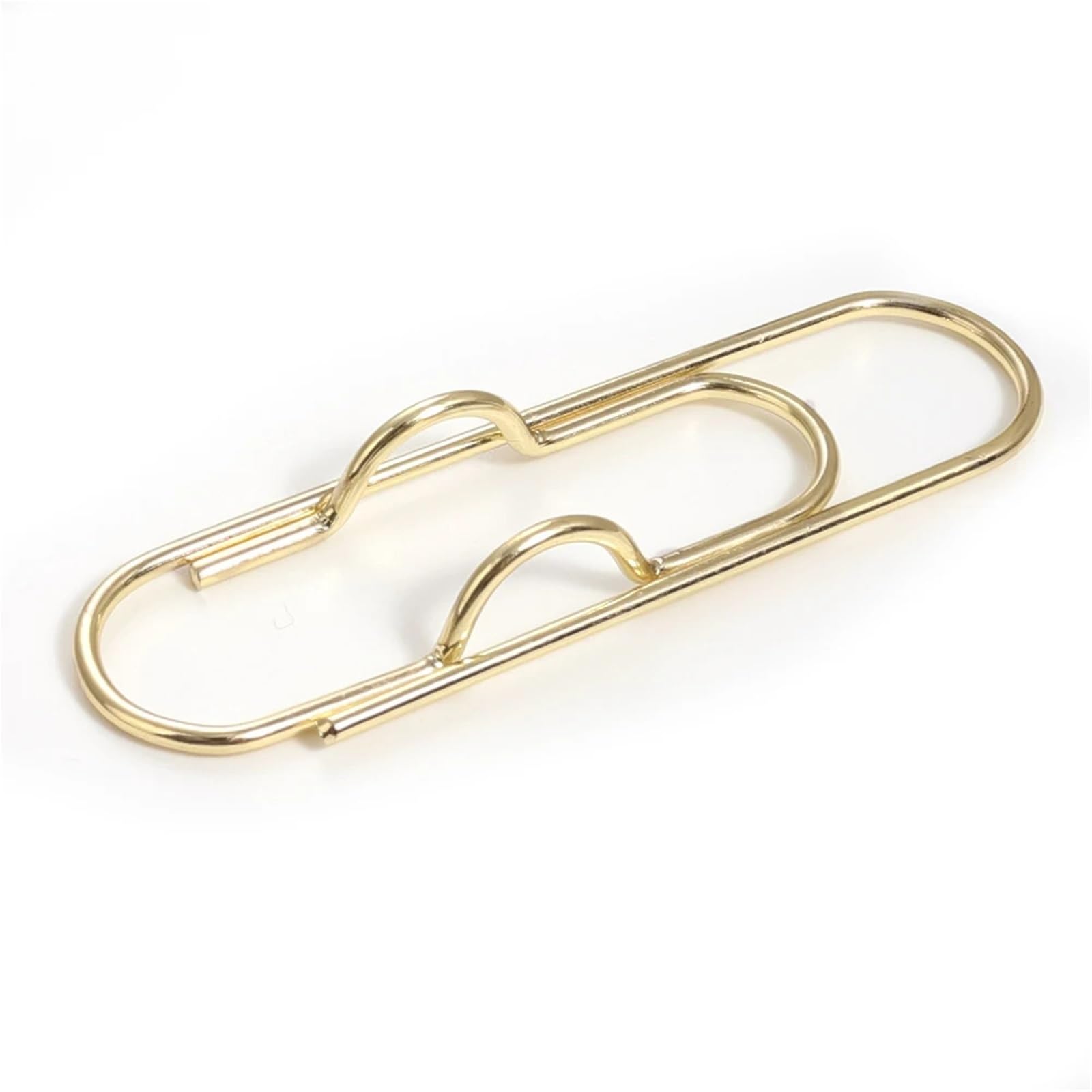 WonJoxel Pen Clip 50PCS Paper Clip Metal Pen Holder Clips Portable Bookmarks Photo Memo Ticket Fixed Paperclips Office School Stationery for Notebook Journal and Planner Vintage Brass Eff(Gold)
