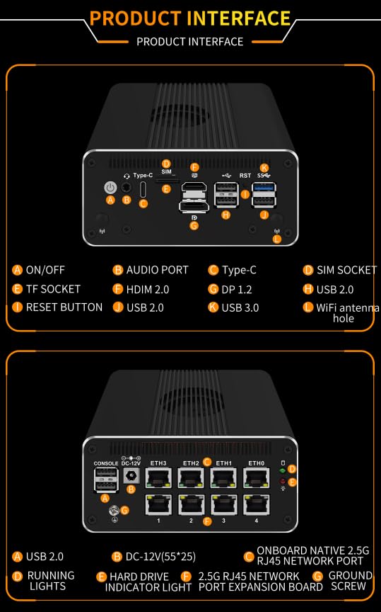 Amazon.com: Firewall Appliance Mini PC, Intel N305 Quad Core