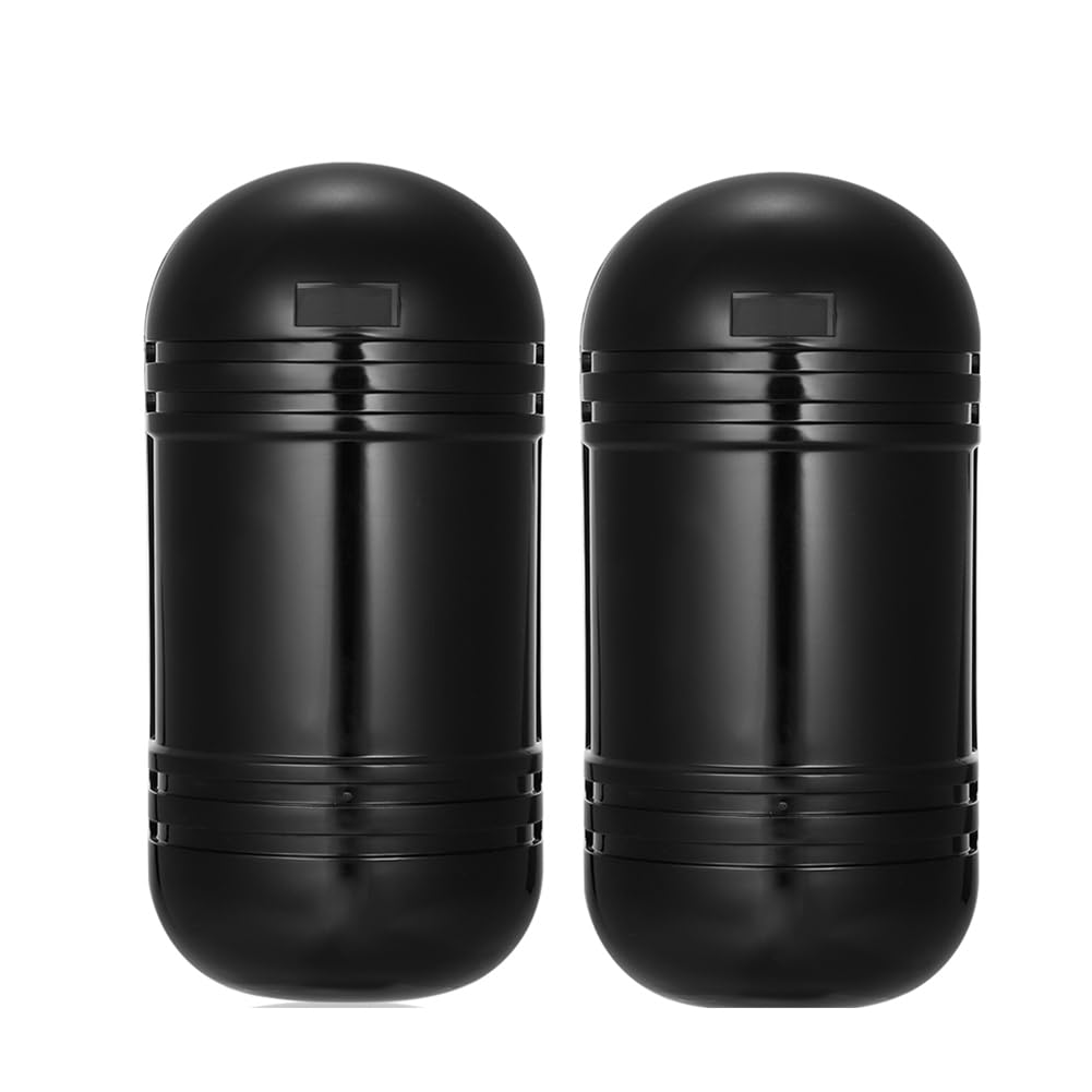 Vjsujehgy Wired Dual Beam Photoelectric Infrared Sensor Barrier Detector 100M Alarm Tamper Alarm for Park Burglar Alarm System
