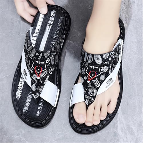 Casual Color Block Orthopedic Sandals, Summer Slip-On Arch Support Toe Bunion Corrector Sandals for Mens, Comfy Non-slip Two Uses Split Toe Flip Flops, for Dad on Heartwarming Ideas4