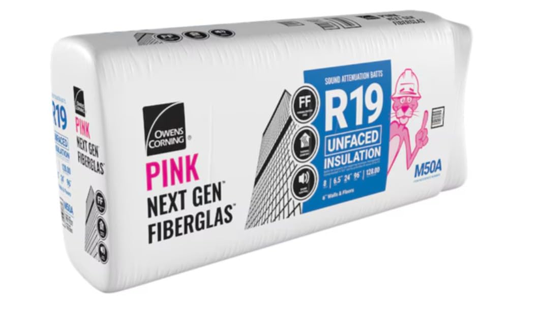 Owens Corning R-19 Unfaced Fiberglass Insulation 128-sq ft (24-in W x 96-in L)