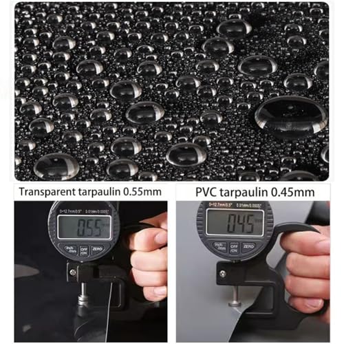 Rideaux de protection bâche étanche extérieure œillets - 5