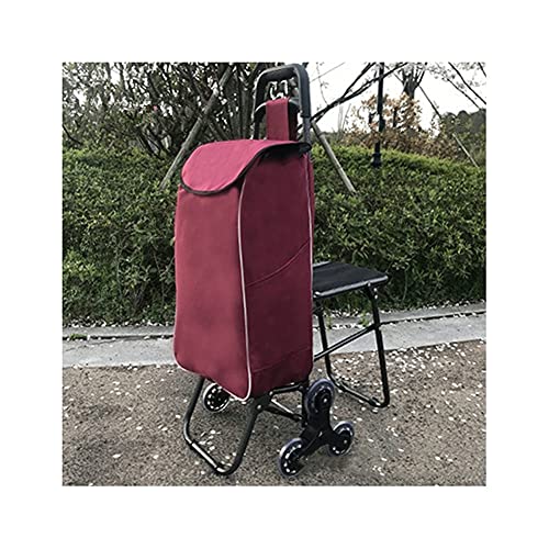 LICHUAN Einkaufstrolley, zusammenklappbar, 6 Räder, Treppenkletterwagen, Multifunktions-Mehrzweckwagen für Zuhause… – Bild 7