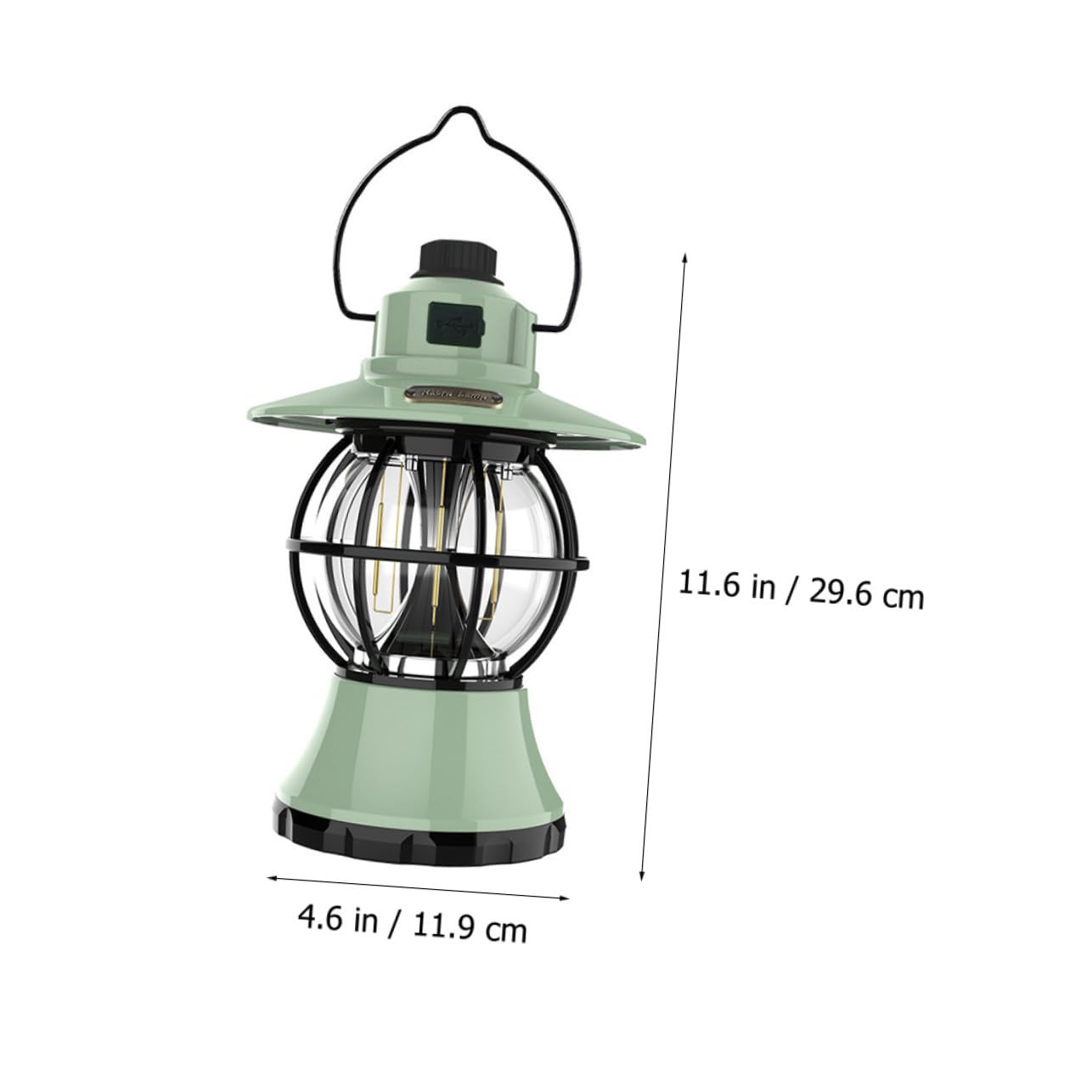 BESPORTBLE Verschleißfeste Tragbare Campinglampe Vintage Zeltleuchte aus Robustem Material mit Griff zum Aufhängen für Outdoor Camping Wandern