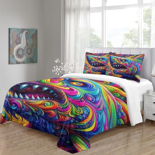 Housse de couette requin 3D, l'ensemble de literie idéal à offrir aux enfants - 5