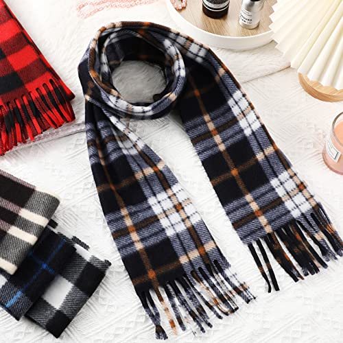 25 Pcs Winter Scarves Warm Winter Scarf Bulk Unisex Scarf with Fringe Men Women Wholesale Homeless Care Gift Christmas2
