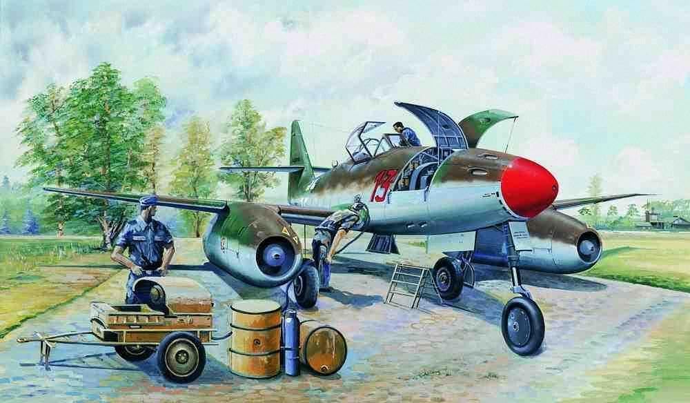 Trumpeter 1/32 Visible Messerschmitt Me262A1a German Fighter Model Kit