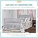 Dream On Me Cape Cod 5-In-1 Convertible Crib In Pebble Grey, Greenguard Gold And JPMA Certified, Built Of Sustainable New Zealand Pinewood, 3 Mattress Height Positions