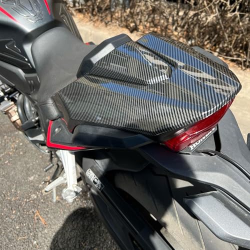 Midimttop Mototcycle CB650R Seat Cowl Solo Rear Seat Cover Cowl Fairing compatible with CB 650 R CBR650R 2019 2020 CB 650R CBR 650R Accessories(Carbon fiber look)