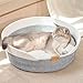 CheerPals Katzenbett mit Kissen, 47cm Waschbar Katzenkorb aus Baumwollseilen geflochten, zum Schlafen für Alle Katze, All Season Universal