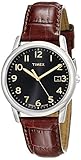 Timex Men's T2N948 South Street Brown Croco Pattern Leather Strap Watch