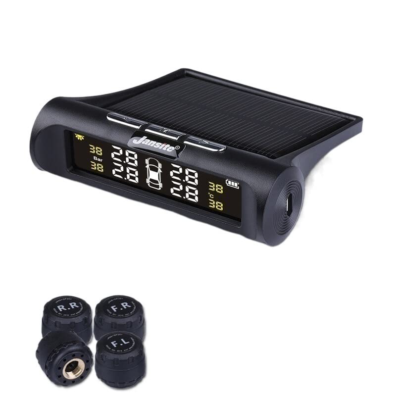 ZYAURA F Car TPMS Upgraded Cigarette Lighter Angle Adjustable Tire Pressure Alarm System Motorcycle Accessories Y (Color : External Sensors, Size : TY02)