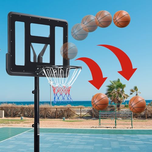 image for GarveeLife Basketball Hoop Outdoor,6.6-10ft Height Adjustable Outdoor 