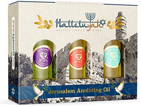 HalleluYAH Anointing Oil from Israel - Set of 3 Anointing Oil from Jerusalem