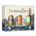 Anointing Oil from Israel - Set of 3 | from Jerusalem - Rose of Sharon, Myrrh and Frankincense, Spikenard Biblical Oils | Total Amount 1oz Anointing Oil Made in Israel by HalleluYAH