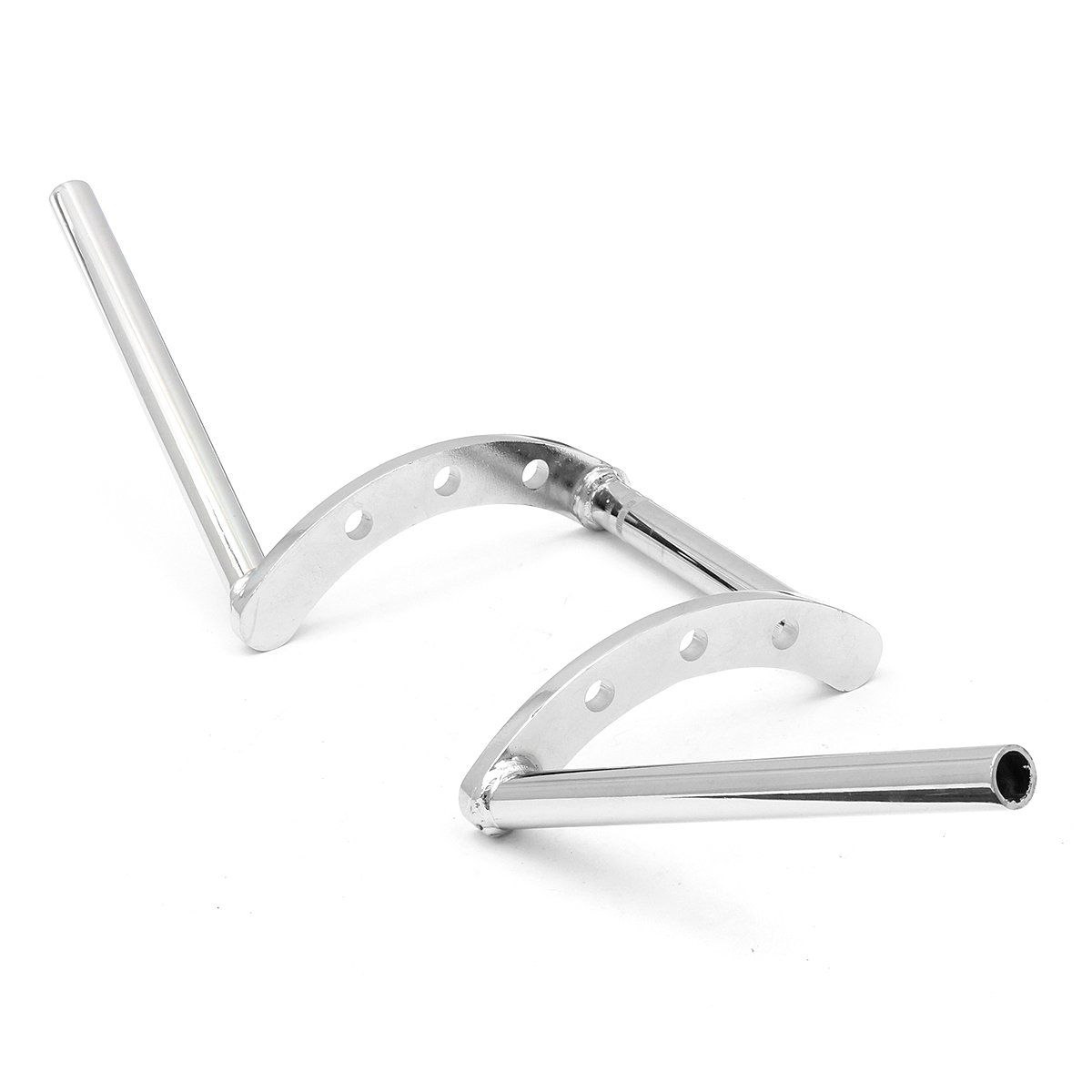 7/8inch 22mm Z-Bar Drag Guidon pour Honda/Yamaha/Suzuki/Kawasaki/Harley/Triumph - Chrome