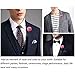 Sunny Home Men's Rose Floral Lapel Stick Handmade Boutonniere Lapel Pins for Suit (Pink)