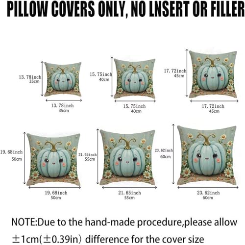 Taie Oreiller Double Face Lin 65x65cm Bleu de Haute Qualité - 6