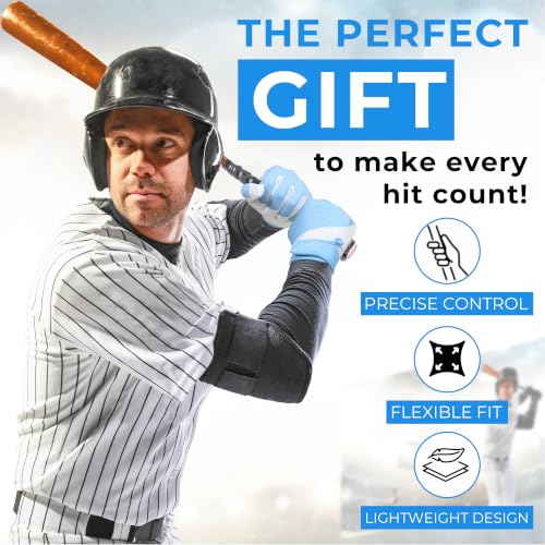 Image of HANDLANDY Baseball Batting Gloves for Adult Youth, Grip Breathable Softball Batting Gloves Fit Men Kids Boys Girls