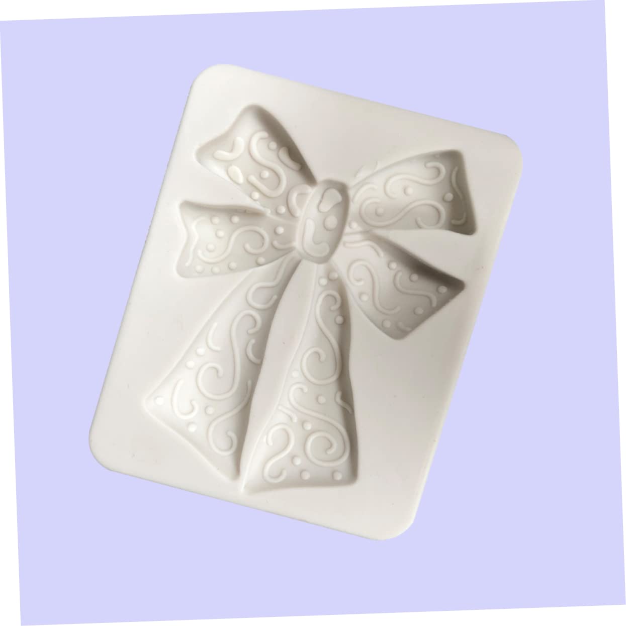 Anneome 3piezas Molde De Silicona Para Fondant Forma De Lazo Herramienta De Decoración De Pasteles Para Hornear Para Cumpleaños Bautizos y Bodas
