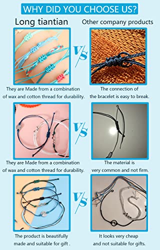 Long Tiantian Sunflower String Bracelets For Teen Girls Ocean Wave Adjustable Waterproof Handmade Friendship Bracelet Trendy Bracelets For Women Bohemian Jewelry Gifts(Lively Maple Set) #TOP5