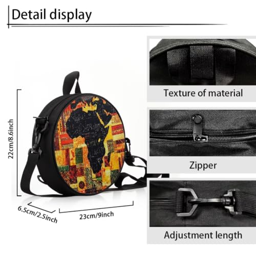 Image of Women Novelty Round Clock Shape Zippered Clock Purses for Women Tote Handbag Shoulder Bag, Gift for Mom Girlfriend