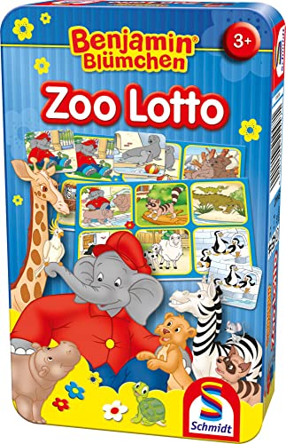 Preisvergleich Produktbild Schmidt Spiele 51447 Benjamin Blümchen, Zoo Lotto, Reisespiel