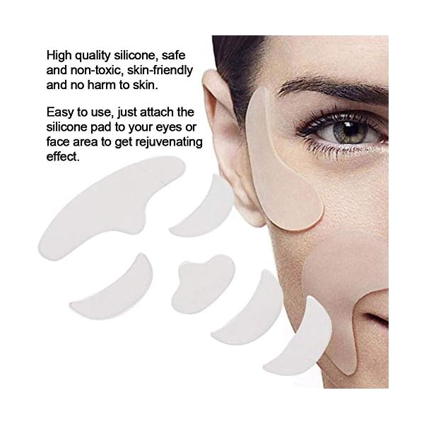 Anti-Wrinkle-Patches-6pcs-Reusable-Silicone-Anti-Wrinkle-Tightening-Patch-for-Face-Facial-Anti-Wrinkle-Face-Tape-Smoothing-Wrinkle-Strips-For-Forehead-Eyes-Chin Anti Wrinkle Patches, 6pcs Reusable Silicone Anti Wrinkle Tightening Patch for Face, Facial Anti Wrinkle Face Tape Smoothing Wrinkle Strips For Forehead Eyes Chin