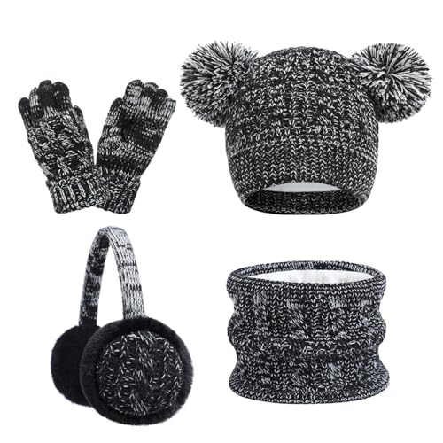 Ensemble bonnet écharpe anti-coup de froid pour protéger les enfants de 3 à 10 ans