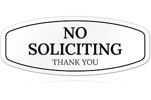 Sigo Signs No Soliciting Sign, Weather-Resistant for Front Yard