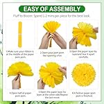Spring Party Decorations – 14 Pack Pastel Bunny & Daisy Paper Lanterns, Pom Poms & Fans – Hanging Spring Decor for Office, Classroom, and Easter Seasonal Celebrations - Image 4